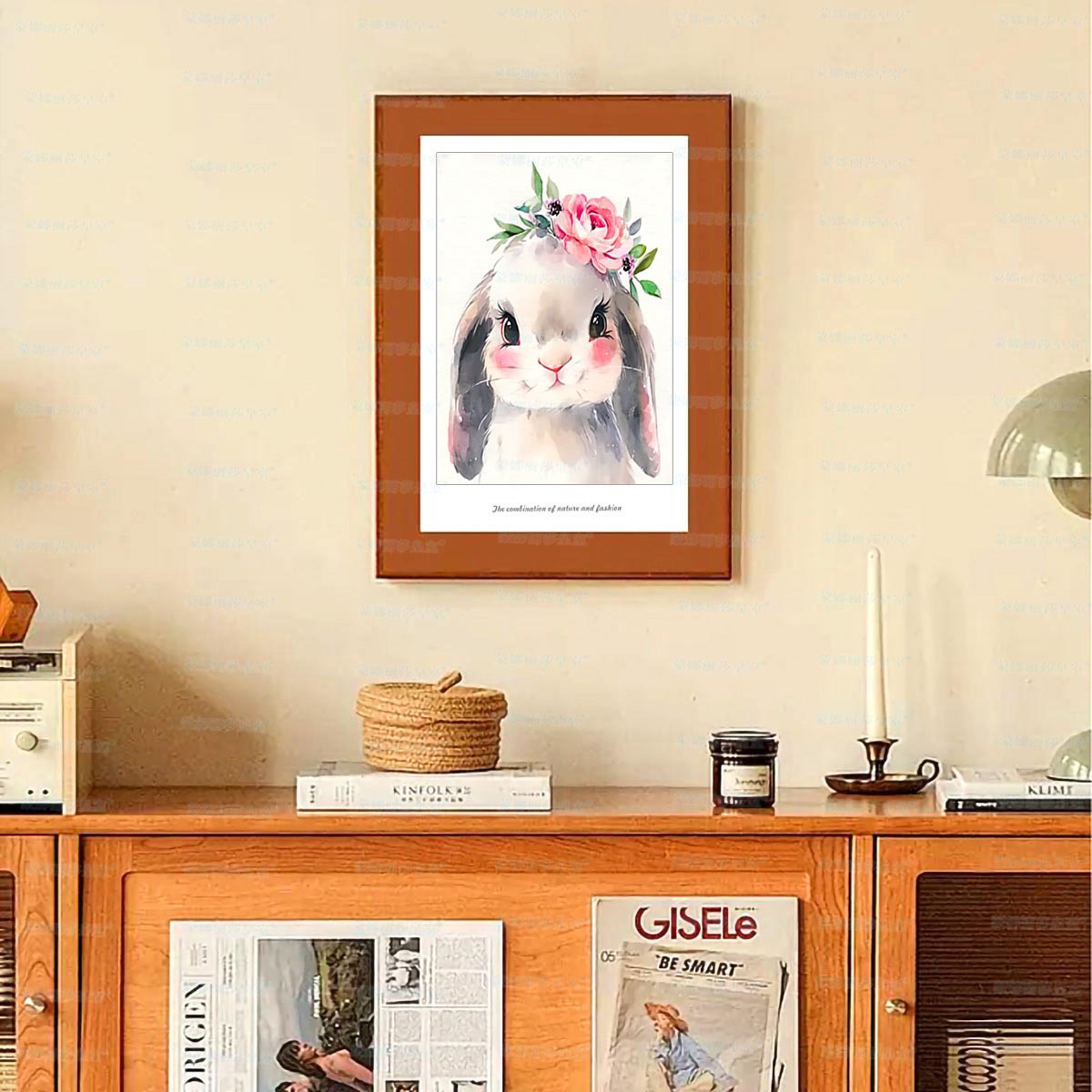 Mona Lisa Royal Cross Stitch Animal Combination-Conejo lindo punto de cruz hecho a mano bordado piezas pequeñas transfronterizas image 4