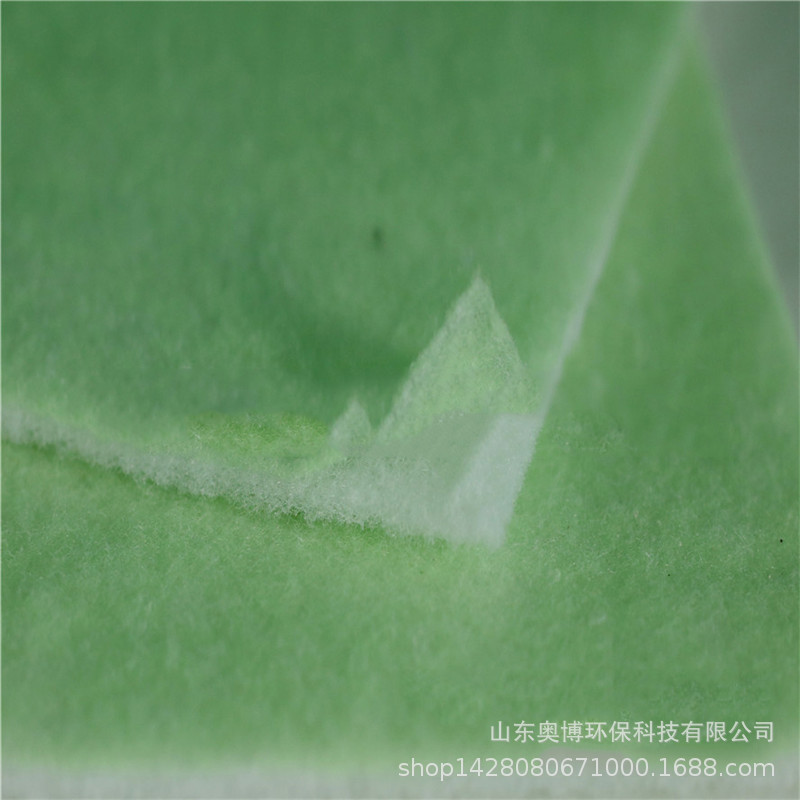 厂家供应绿白双层过滤棉单间加铁丝网过滤棉 高密度过滤棉