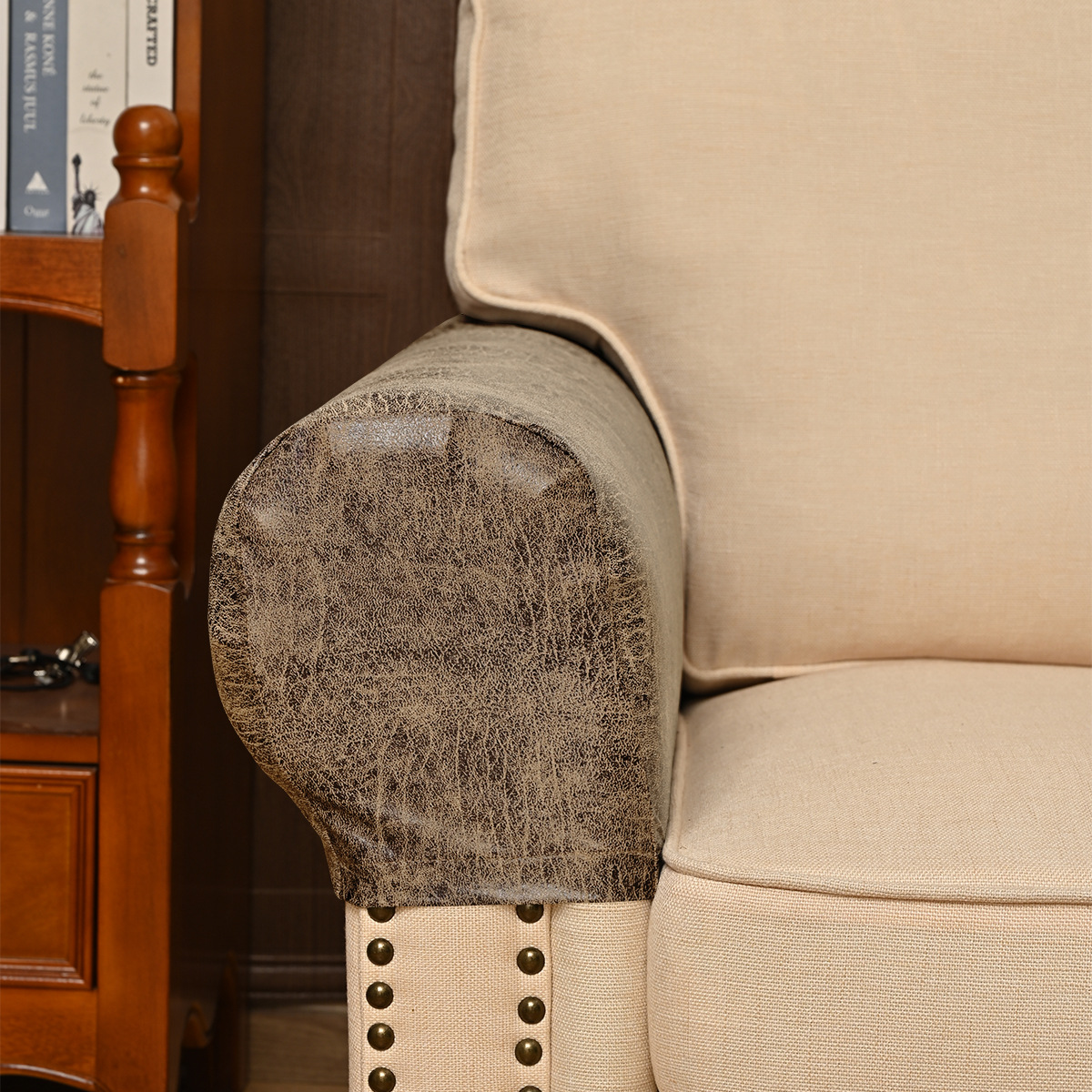 Amazon transfronterizo resistente al agua polirido PU guantes sofá toallas de sofá antideslizante TEMU en stock