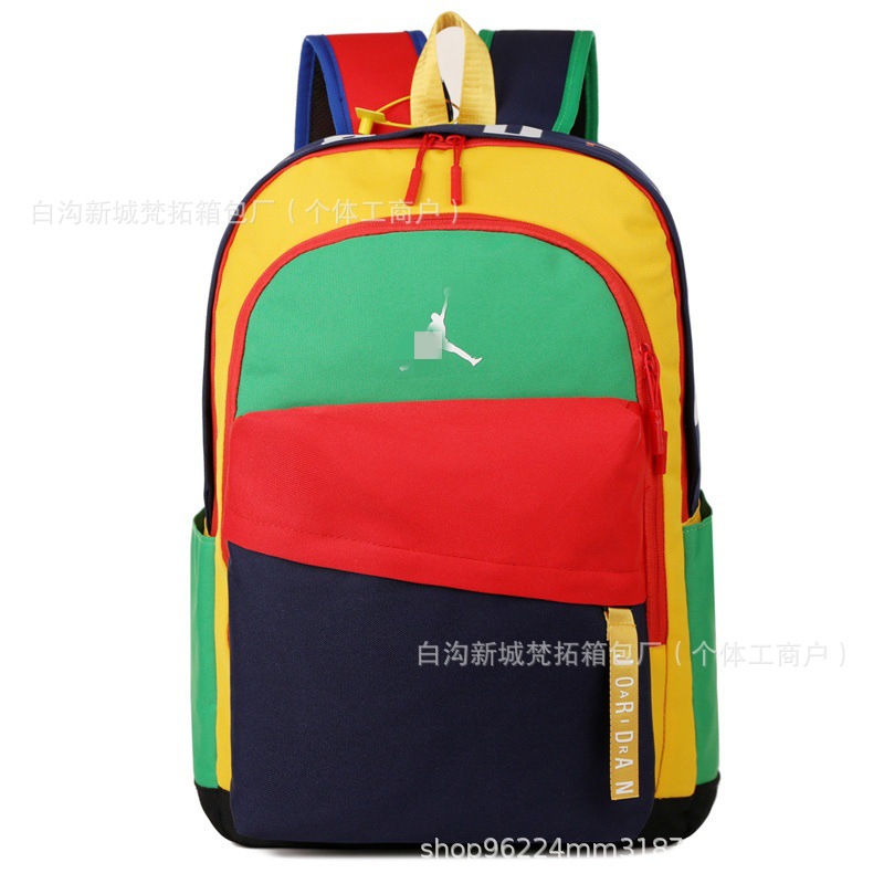 Three-Dimensional Chip New Large-Capacity Aj Starry Sky Backpack Student School Bag Junior High School Male and Female Computer Bag Backpack