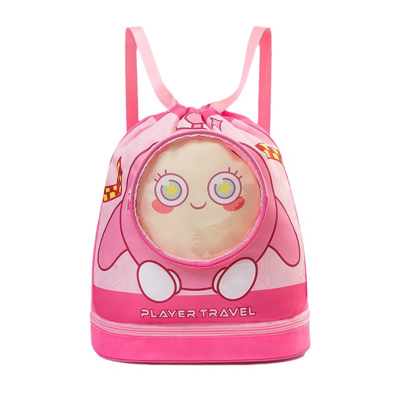 Seco y húmedo separación de niños mochila mochila mochila de dibujos animados mochila deportiva para hombres y mujeres bolsas de almacenamiento de viaje portátiles