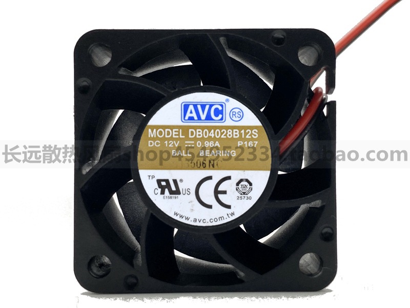 全新AVC DB04028B12S 4028 12V 0.96A 4CM厘米 服务器散热风扇
