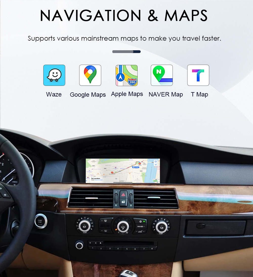 8.8" Carplay Car Multimedia Player Suitable for Bmw 5 Series Ccc/Cic System Linux System