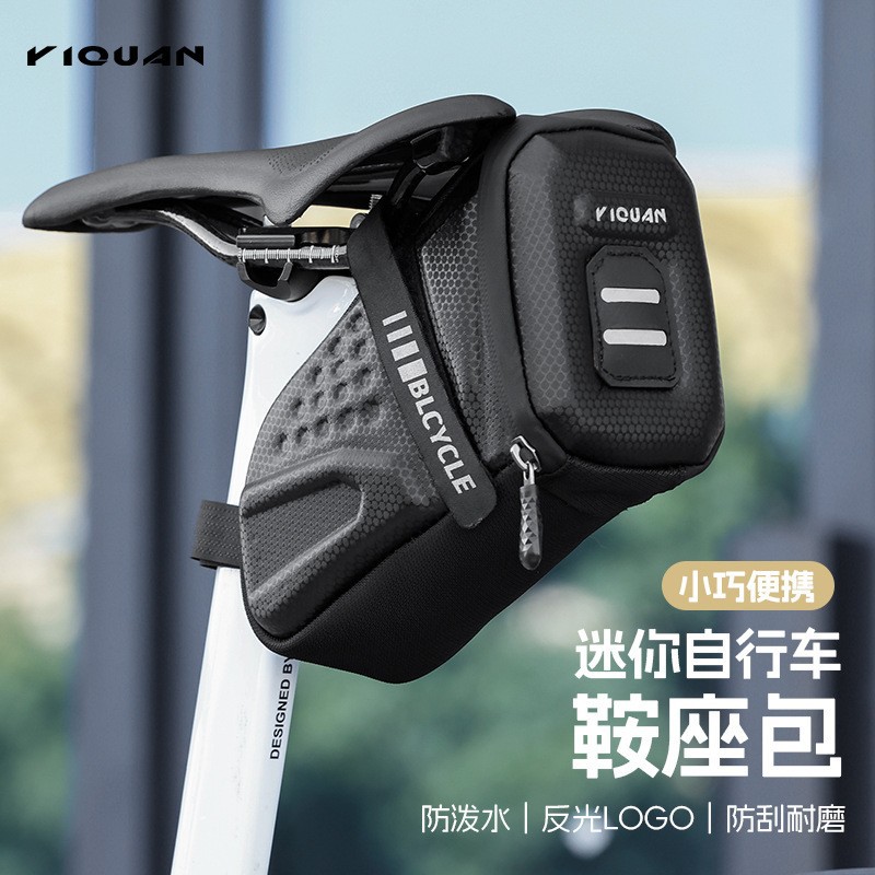 Road Bike Tail Bag, Hard-Shell Eva Three-Dimensional Cycling Bag, Mountain Bike Waterproof Saddle Bag, Hanging Bag, Cycling Equipment