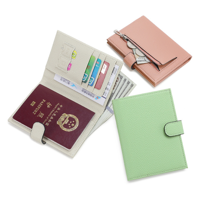 New RFID Passport Bag Multifunctional Wallet Ticket Holder Passport Certificate Wallet Storage Bag Passport Holder Women Passport Holder Cross Border