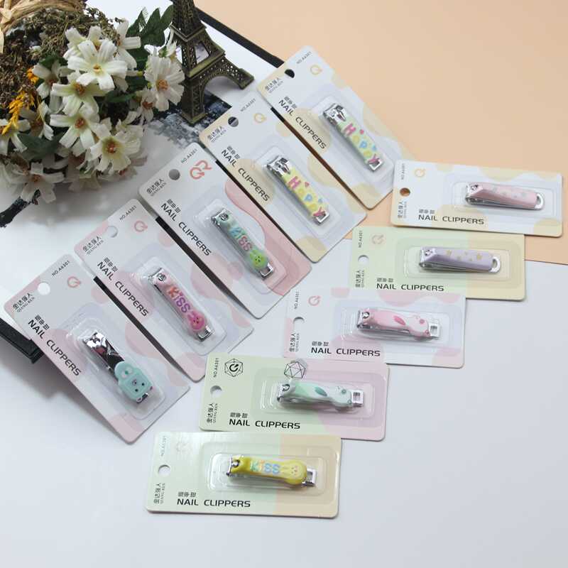 Jinda Qiangren A6301 Medium Flat Nail Clipper Fresh Style Children's Cartoon Wholesale Factory Price