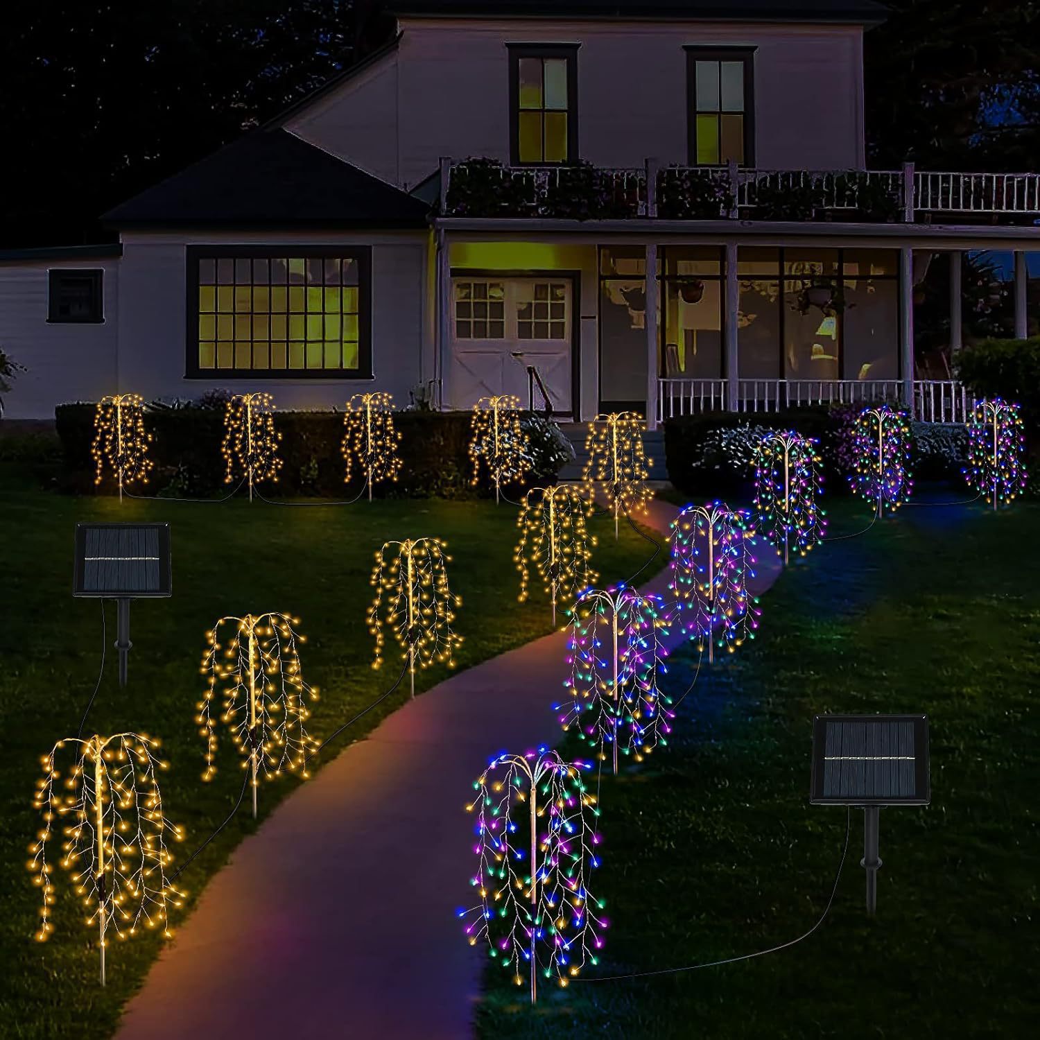 Solar Powered LED String Lights for Courtyard Lawn Firecrackers Christmas And Other Festive Occasions New Type_voghion.com