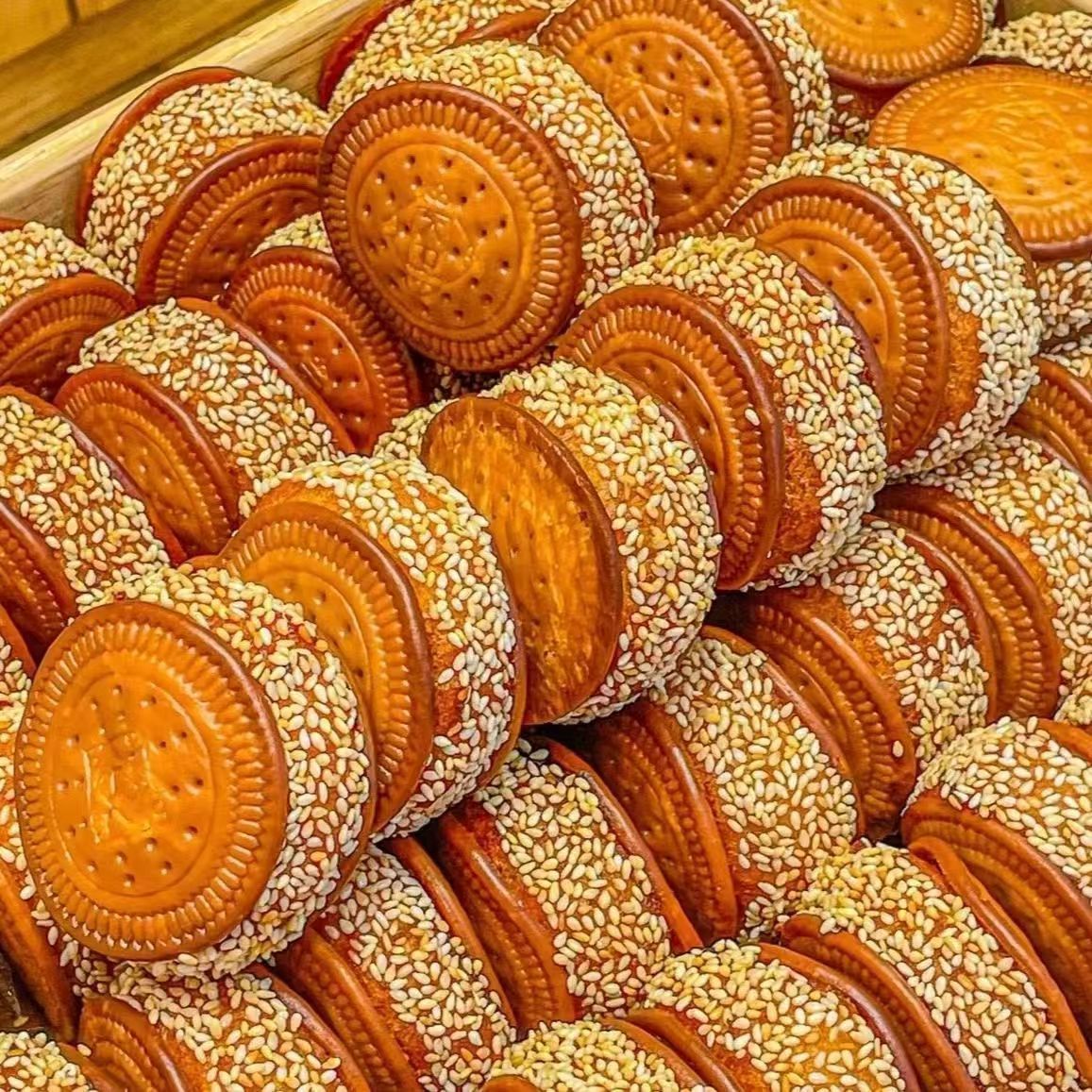 传统南瓜饼美味糕点特产香芋老式夹心休闲芝麻早餐小吃零食礼包