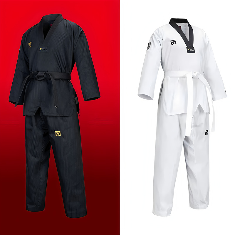 Taekwondo Clothing Children's Adult Black Coaching Clothing Men's and Women's Training Clothing Competition Clothing