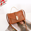 Fashionable small bag, trend chain, lock, bag strap