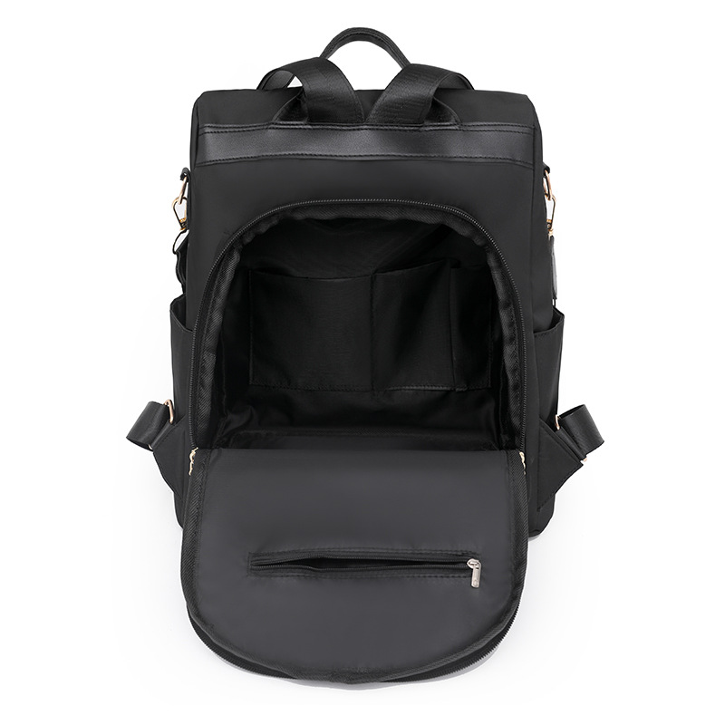 Comercio exterior al por mayor 2023 nueva mochila antirrobo de nailon para mujer casual tendencia de moda mochila de doble uso de gran capacidad