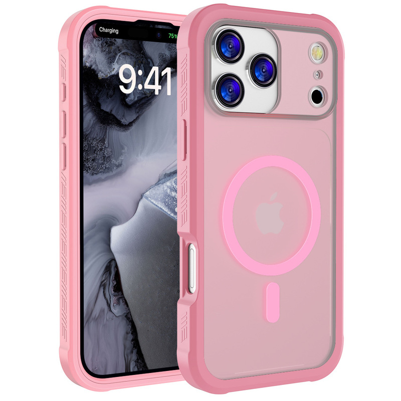 Apple iphone17PROMAX 新しい携帯電話ケースに適した落下防止肌感触レザーオイル磁気吸引クバラ|undefined