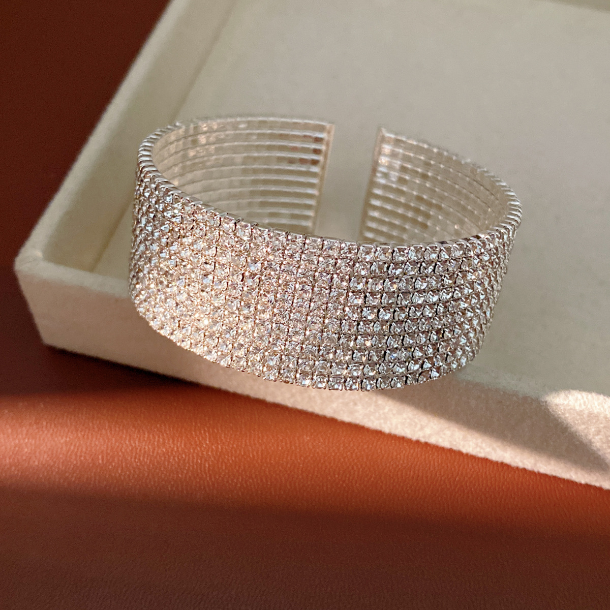 Brazalete - plata - blanco