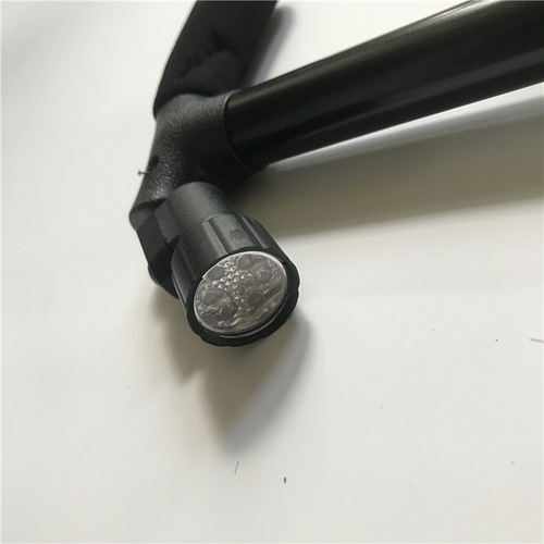 Folding aluminum alloy crutches with lights, four-legged crutches for the elderly, multifunctional telescopic four-corner crutches