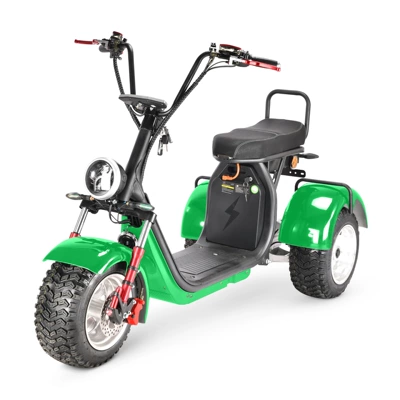 Eec Adult Mobility Scooter Dual-Drive Left and Right Swing Large Seat Cushion Single Bar Three-Wheel Motorcycle Harley Electric Vehicle (Elektrikli motosikletlər)