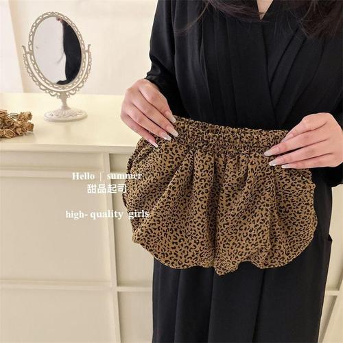 Girls' Leopard Print Summer Style Girls' Outfit Trendy Bouquet Pants Set Fashion Children's Summer Clothing 2025