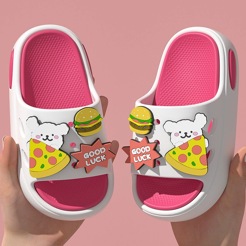 Cartoon cute children's slide, summer non-slip slippers for men and women, soft sole