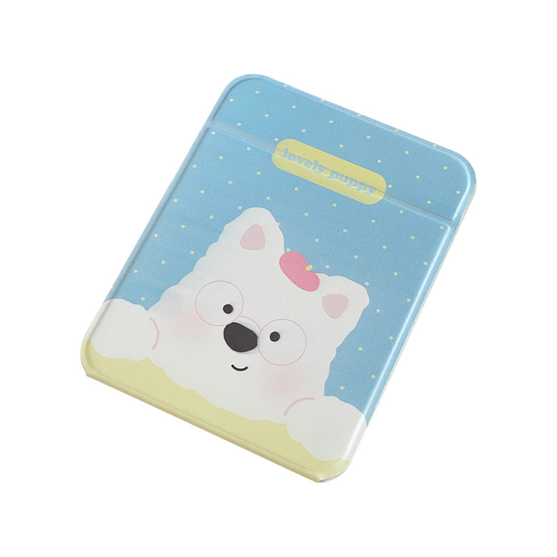 Lindo espejo de maquillaje plegable espejo de escritorio para estudiantes portátil dormitorio portátil portátil espejo de tocador portátil almacenamiento