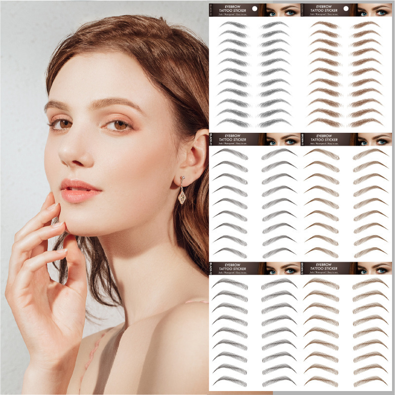 Cross-borDer Supply 6D Eyebrow Stickers Lazy Artifact Bionic 3D Eyebrow Fake Eyebrow Tattoo Stickers Waterproof Factory Direct Sales Cross-borDer Supply 6D Eyebrow Stickers Lazy Artifact Bionic 3D Eyebrow Fake Eyebrow Tattoo Stickers Waterproof Factory Direct Sales