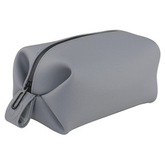 亞馬遜外貿純色硅膠防水收納化妝包大容量便攜旅行洗漱包批發logo