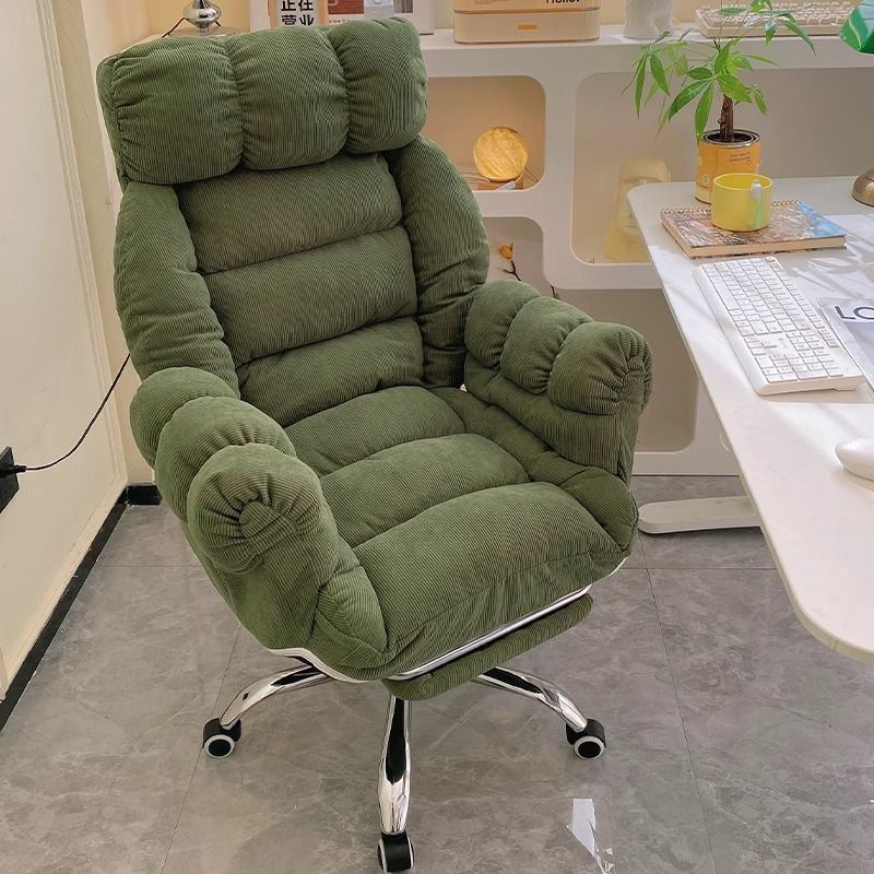 Lazy Computer Chair for Home Use, Comfortable for Long Sitting, Sofa Chair for Bedroom, Desk Chair for Dormitory, Can Be Used for Sitting or Reclining, Leisure Reclining Chair