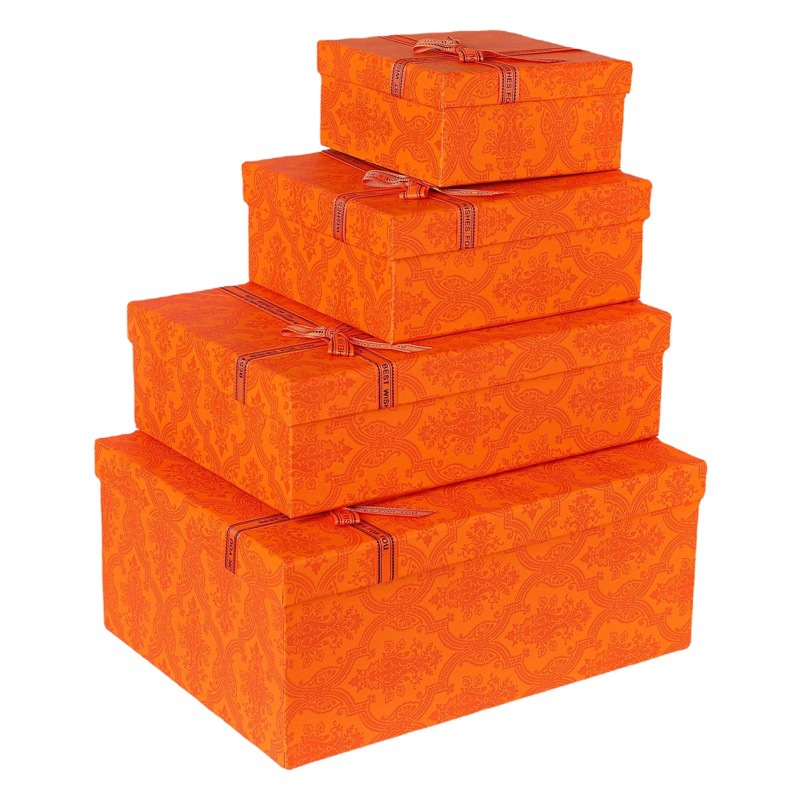 Caja de regalo con tapa y base, caja de regalo de lujo para el Festival del Medio Otoño, cumpleaños, caja de regalo para bricolaje, caja vacía al por mayor