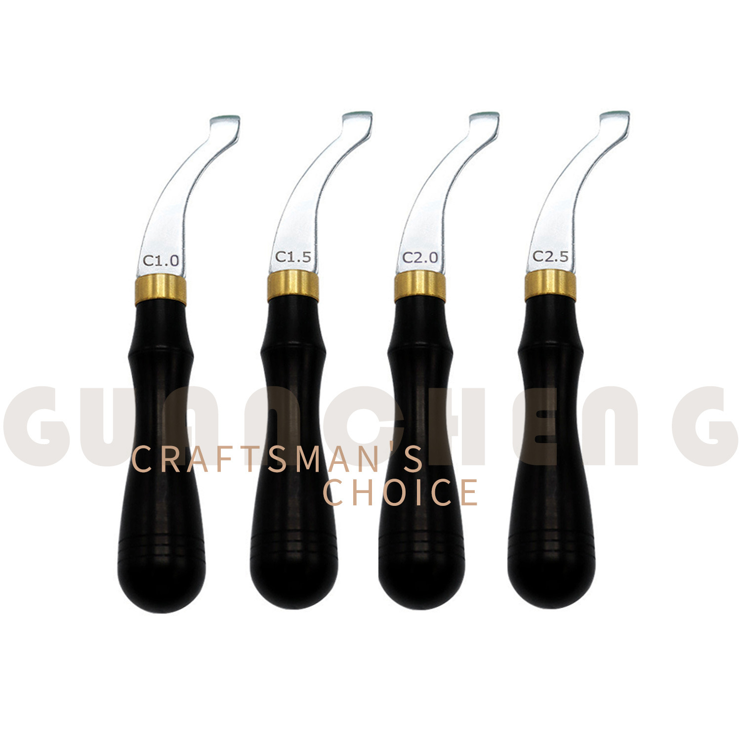 수제 가죽 제품 흑단 손잡이 아치형 에지 프레스 1-2.5mm 가죽 트리밍 도구 에지 트리머 가죽 가장자리 스티칭