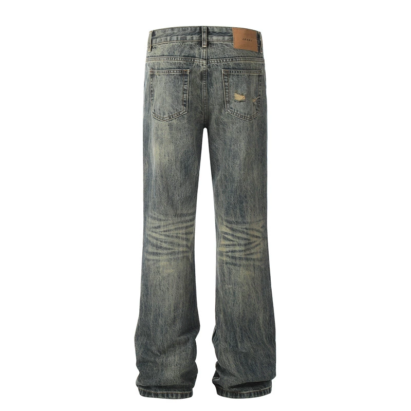 Модные свободные прямые джинсы, брюки, loose straight fit