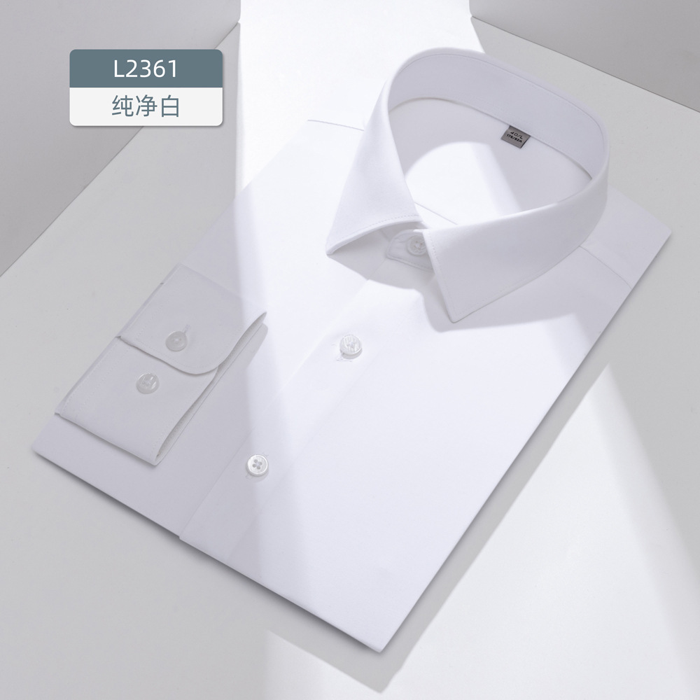 Camisas antibacterianas personalizadas de temperatura inteligente 3A para hombres de mangas largas sin quemar, herramientas de ropa de hombre de negocios de alta fijación 0