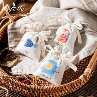 Byme Sachet Sachets for Clothes, Lavender Sachets, Linen Wardrobe, Car Deodorizing Fragrance, Long-Lasting Fragrance