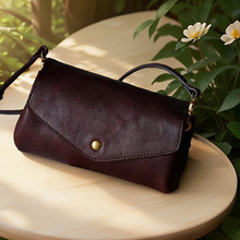 复古包牛皮真皮女包口金包女迷你小包包女斜挎包女单肩包新款
