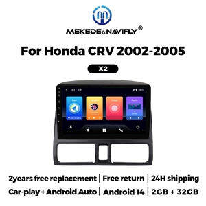 Honda CRV 02-05 üçün Android Avtomobil GPS Naviqasiya MP5 Bluetooth Pleyer
