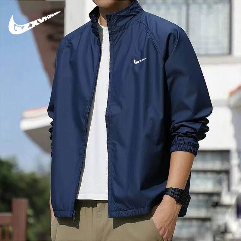 Spring and Autumn Men's Trench Coat 2026 Foreign Trade Hot-Selling Casual Sports Windbreaker Jacket Trendy Brand Couple Style Top