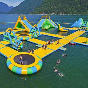 Water Obstacle Course Equipment, Children's Slide Combination, Floating Water Park, Inflatable Sea Obstacle Course, Swimming Pool