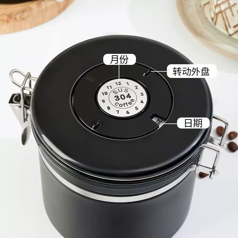 Зерновой контейнер для кофе хранение кофейных зёрен вакуумная-уплотняющая емкость из нержавеющей стали для сухого хранения рисового барабана кухонный контейнер для риса суповой бак мука баклажка масло резервуар