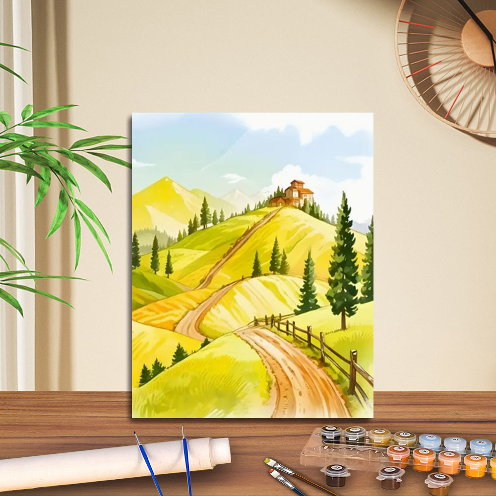 Transfronterizo jitdiy agente de pintura al óleo digital fabricantes al por mayor artesanal amazon pintura al óleo decorativa barraca de relleno