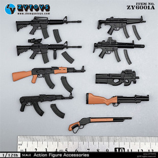 ZYTOYS 1/12 ����ϵ�� M4 MP5����һ����ɫ���Ʒ) ZY6001A ģ��