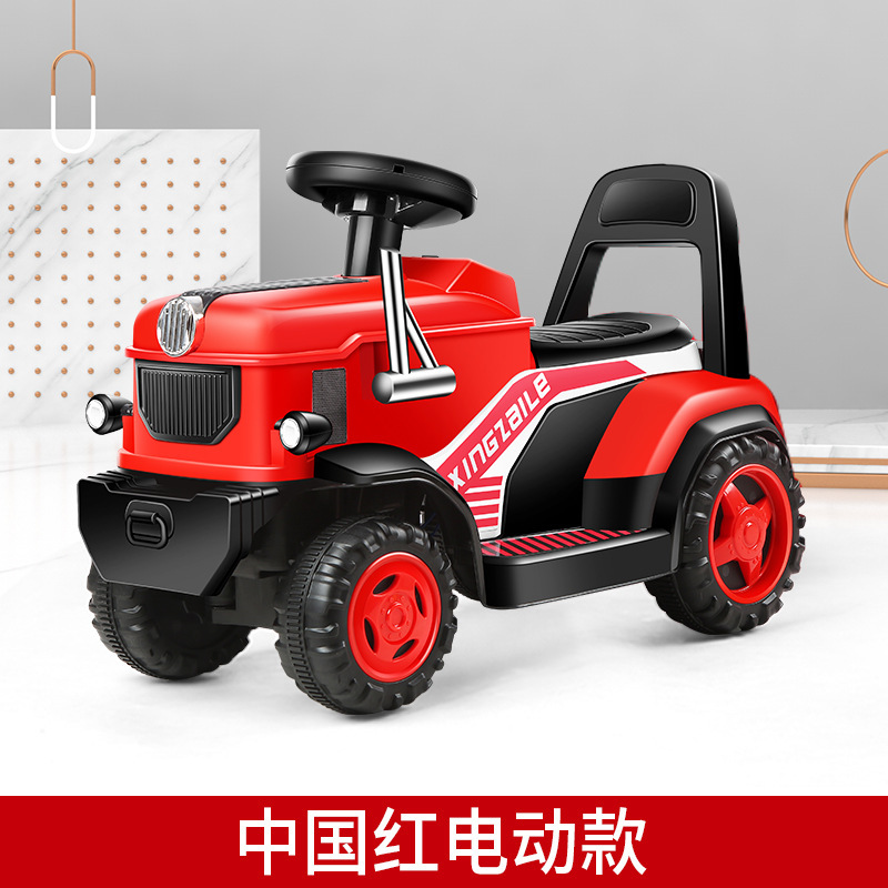 Tractor eléctrico para niños con cubo, coche de juguete grande para niños de 2 a 6 años, coche de carga de cuatro ruedas para niños image 12