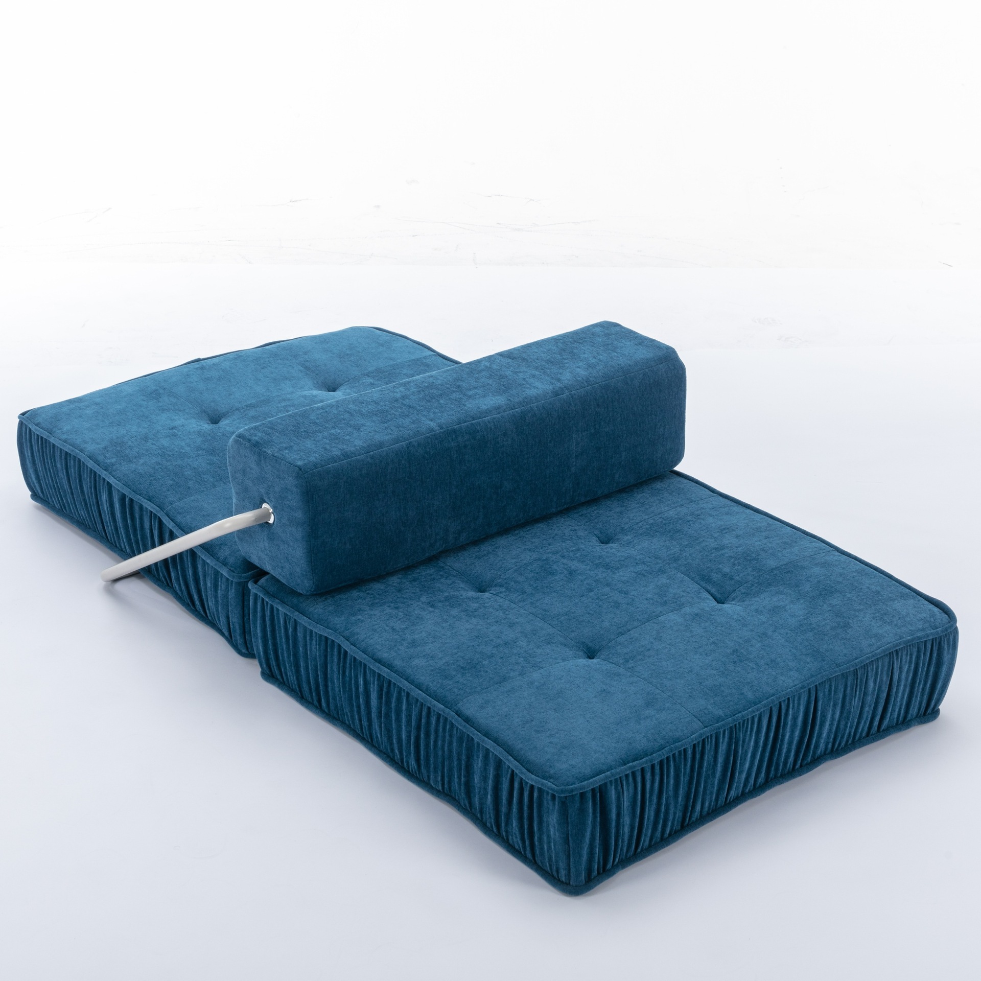 Luz de lujo pequeño bloque de tofu sofá cama individual dormitorio sofá perezoso sofá cama plegable sofá cama doble uso image 3