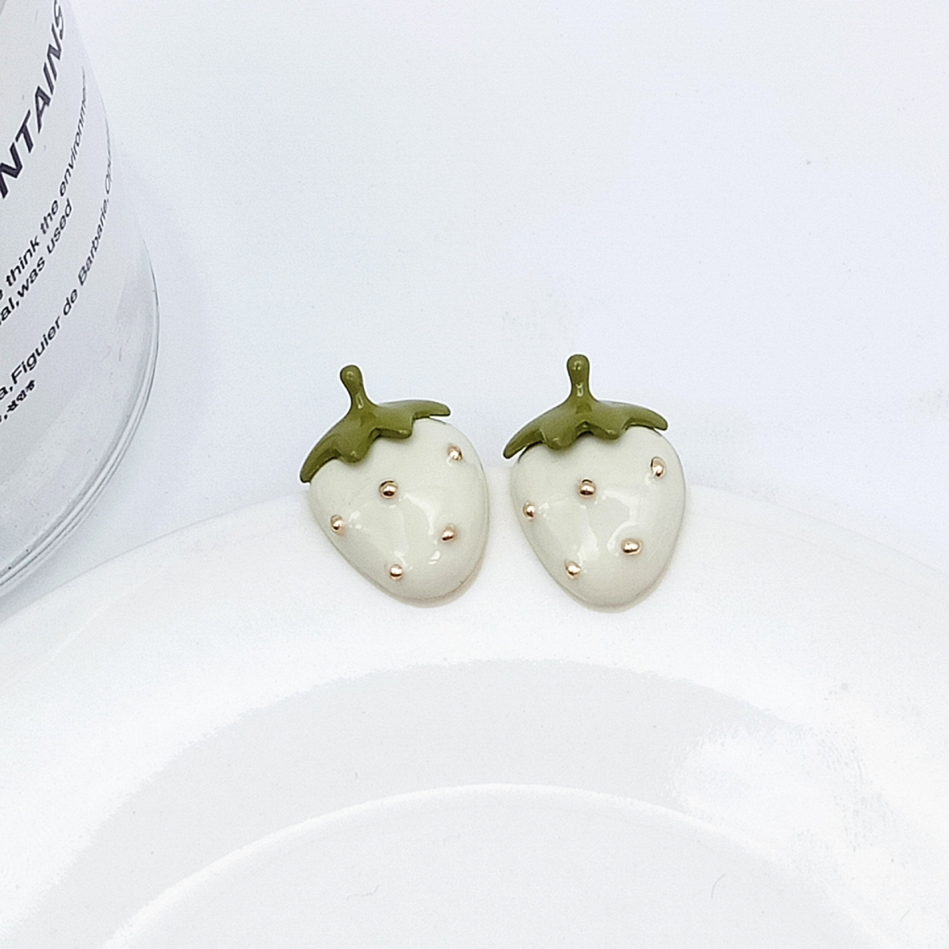 1 Pair Simple Style Fruit Alloy Enamel Womenu0027S Ear Studs