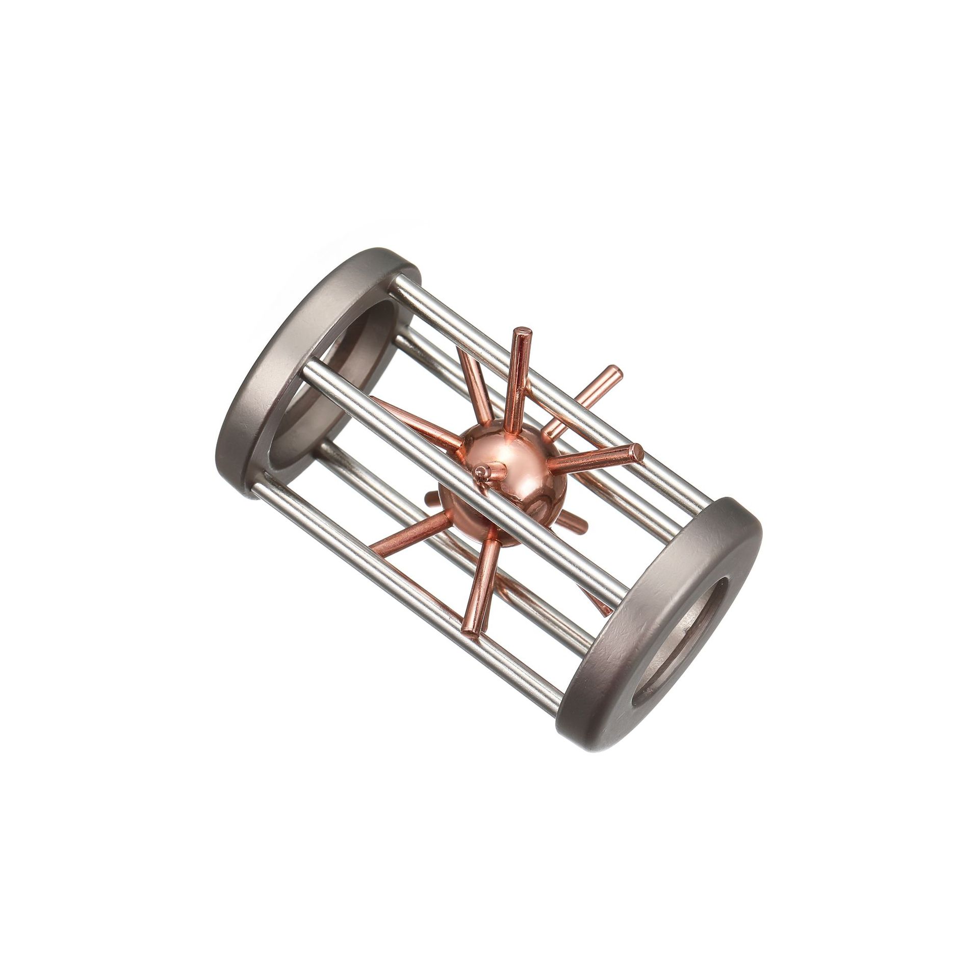 La magia del rompecabezas de oro de la aguja de herradura de bloqueo cuadrado desbloquear Luban bloqueo cerebro ardiente Kong Ming triángulo de bloqueo de la cadena de alta IQ pick-up