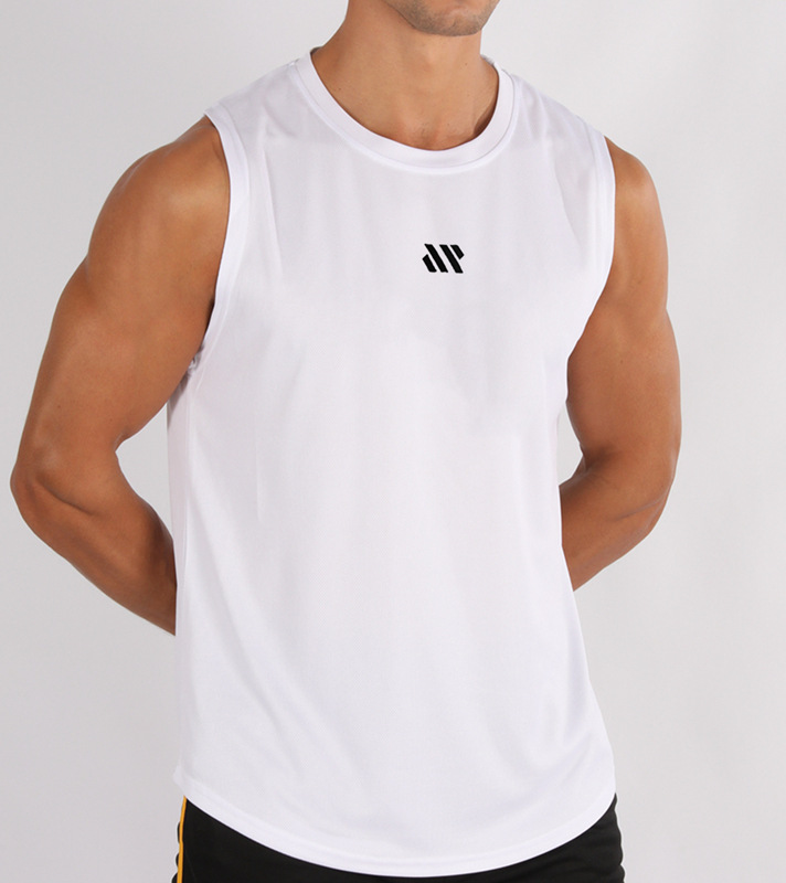 Chalecos de baloncesto masculinos transfronterizos ropa de fitness hombres ropa de fitness relajada sudadera de hombro suelto sudadera de secado rápido sudadera de fitness sin mangas entrenamiento deportivo