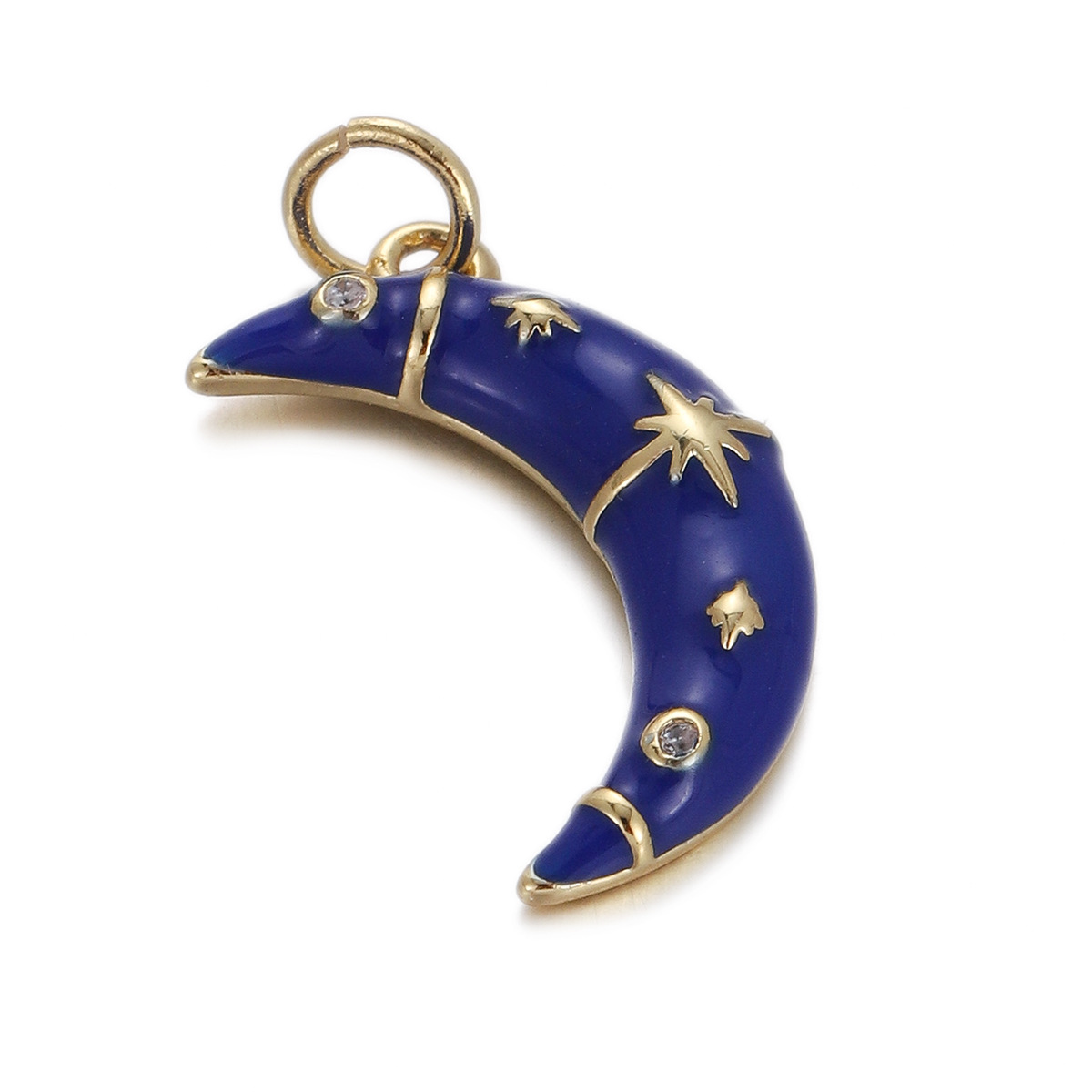 4g Weight Pendant Jewelry Making Type Gold Plated Plating Material 1 Piece Quantity Daily Occasion Copper Material Star, Heart Shape Pattern Women's Gender Enamel Design Simple Style Style 1 Piece Copper Gold Plated Star Heart Shape Pendant 20
