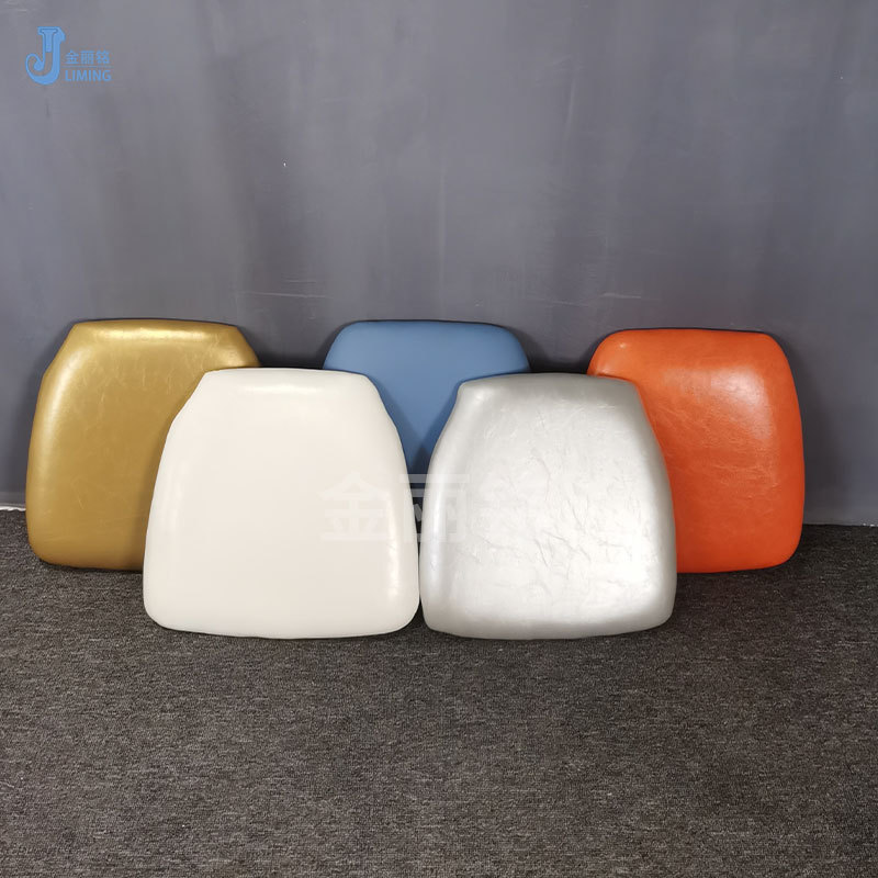 Fábrica al por mayor de metal Silla de bambú de alta esponja elástica cojín Hotel banquete silla suave bolsa móvil PU cojín de cuero bolsa de asiento