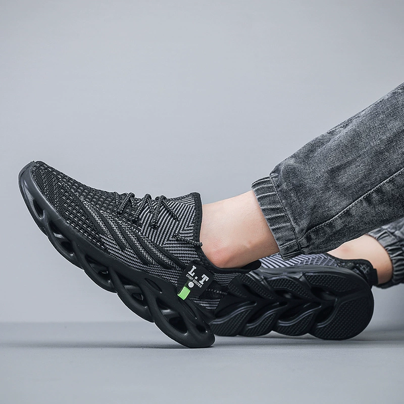 Внешняя торговля модная обувь четыре сезона сетчатая летающая спортивная обувь повседневная мода плюс размер трансграничная спортивная обувь легкая мужская обувь
