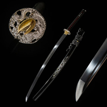 龙泉市刀剑手工一体高锰钢长刀日本刀居合武士打刀katana 未开刃