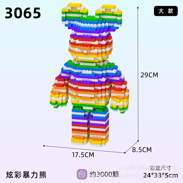 Colorful bear 3065 (height 30cm)