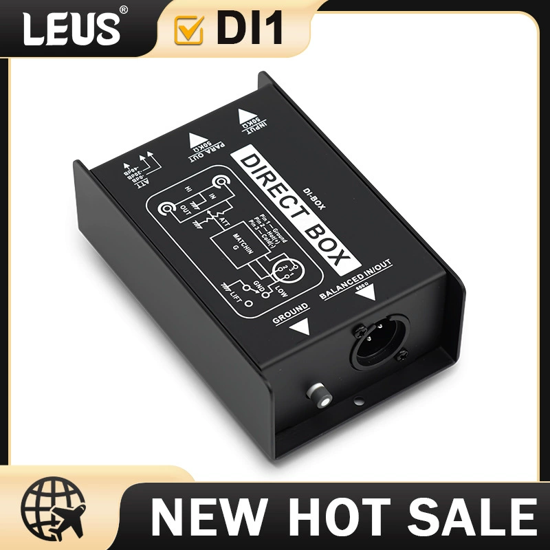 LEUS DI BOX пассивный аудио изолятор DIRECT BOX импеданс преобразователь эффекта DI коробка