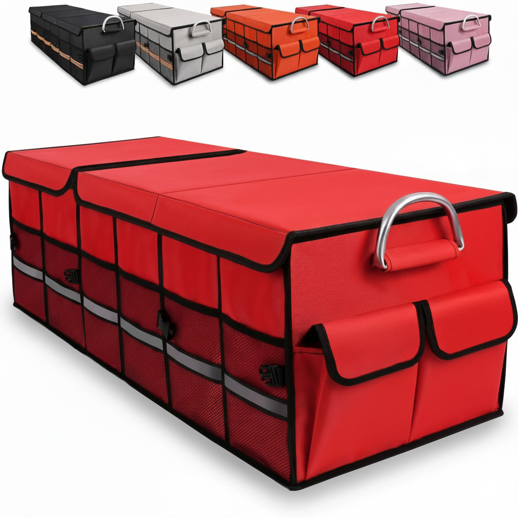 Caja de almacenamiento plegable para maletero de coche, organizador de maletero, almacenamiento en el coche, impermeable y resistente a la presión
