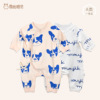 newborn baby pure cotton supple Romper keep warm Primer one-piece garment baby Climbing clothes Newborn child Frenum Monk clothes